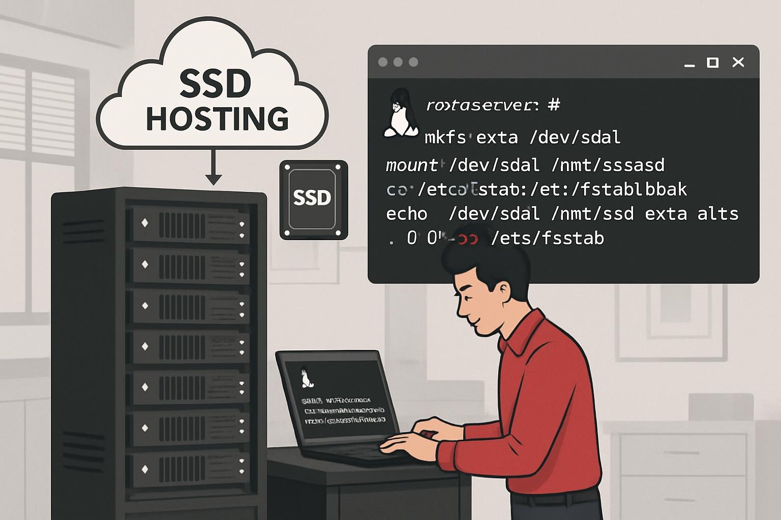 Impacto del hosting SSD en el alojamiento web