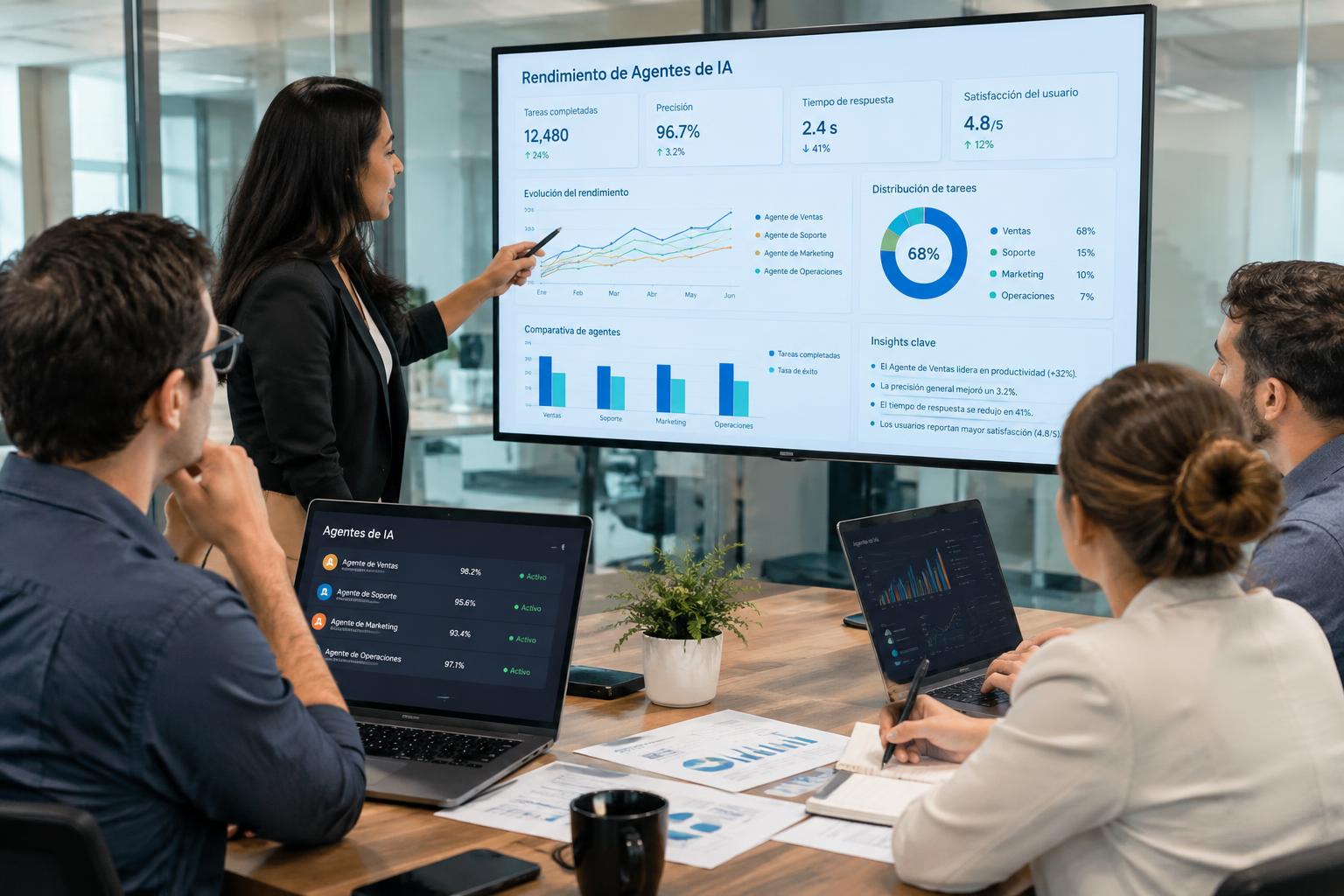 Resultados y análisis de Agentes de IA en entorno empresarial 2026