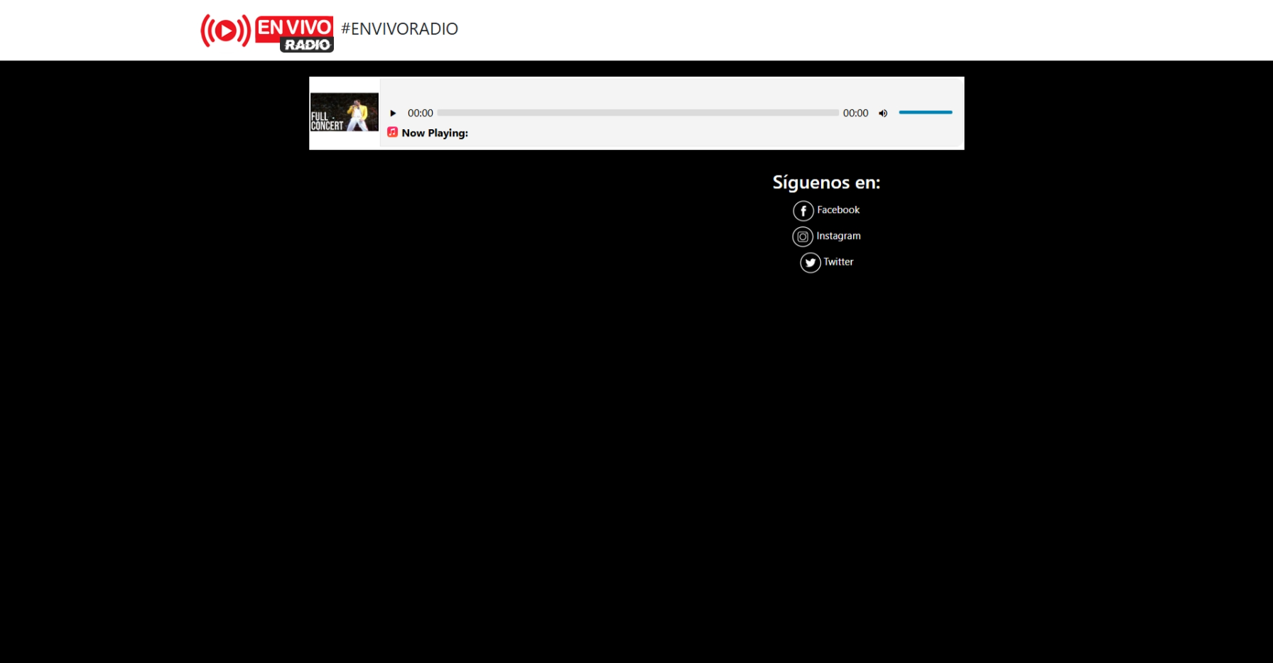 En Vivo Radio - demo de radio online